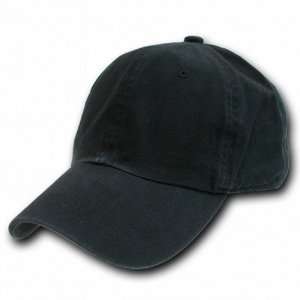  NEW Black Washed cotton polo cap Polo Hat 