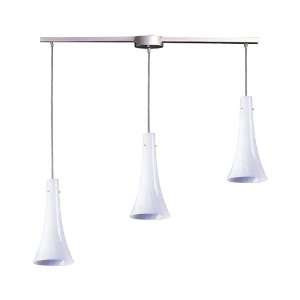   Light Pendant In Satin Nickel And Simply White Glass