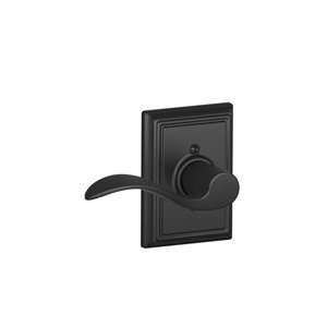  Schlage F170 622 Matte Black Dummy Accent Style Lever with 