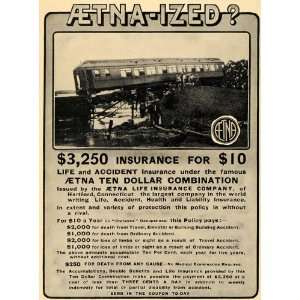  1912 Ad Aetna Life Insurance Policy Type Payouts Price 