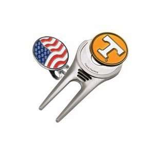 Tennessee Volunteers Divot Tool Hat Clip with Golf Ball Marker (Set of 
