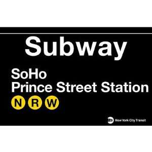  New York City Subway SoHo Metal Sign
