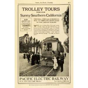   California Trolly Tourism Los Angeles   Original Print Ad Home