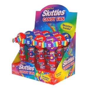 Candyrific Skittles Candy Fan, 0.54 Ounce (Pack of 12)