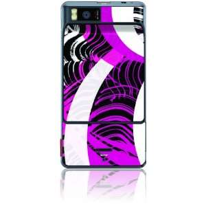   Skin for DROID X   Pink and White Hipster Cell Phones & Accessories