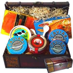 Royal Caviar Deluxe Gourmet Gift Basket (Free Overnight Shipping)
