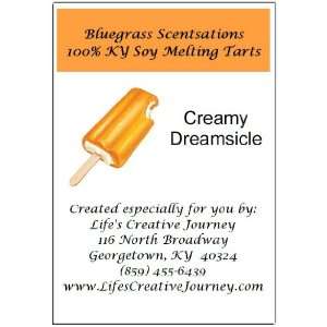  Handmade 100% KY Soy Melting Tarts  Creamy Dreamsicle 