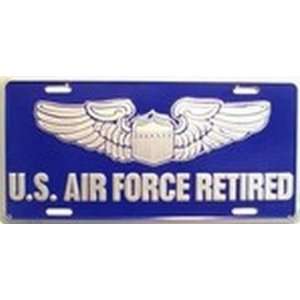 US Air Force Retired License Plate Plates Tag Tags auto vehicle car 