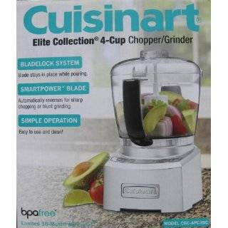 Cuisinart Elite Collection 4 Cup Chopper / Grinder   BPA Free (CGC 