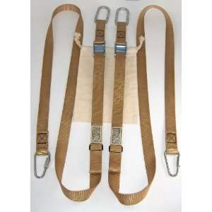 WOSS Gear Tan Swing Strap pair for Door Anchor, 8ft Ceiling Anchor or 