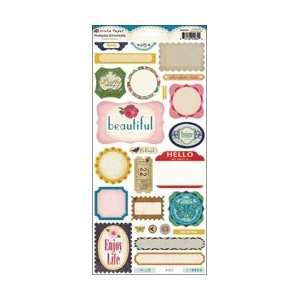   Random Cardstock Stickers 6X12 Sheet Phrases; 6 Items/Order Arts