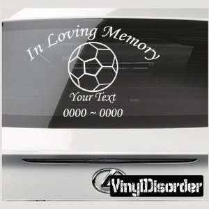   Loving Memory Custom Car or Wall Vinyl Decal Stickers 
