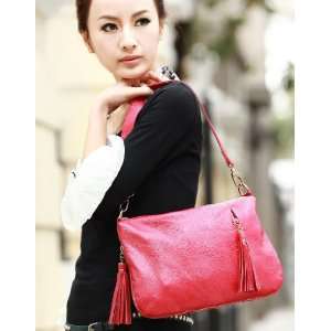   Shoulder Messenger Bag Handbag Tassel Women New Fashion Red 1170086 02