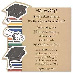   Beige Grad Invitation Graduation Invitations