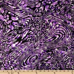  58 Wide Stretch Lame Knit Midnight Madness Purple Fabric 