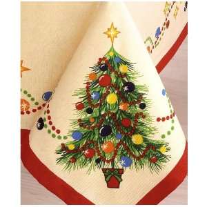 Fiesta Table Linens, Christmas Tree 60 x 102 Tablecloth  