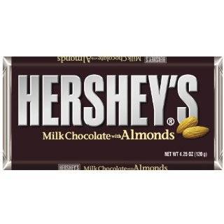   Milk Chocolate Bars with Almonds, 4.25 Ounce Bars (Pack of 12