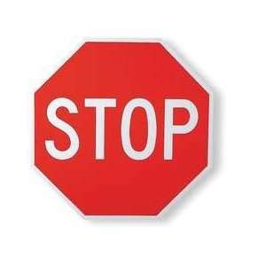 Stop Sign,eg,white/red,alum,18x18   BRADY  Industrial 