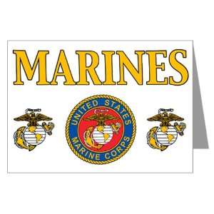   Greeting Card Marines United States Marine Corps Seal 