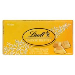 Lindt Lindor White Chocolate Truffle Bar, 3.5 Ounce Bars (Pack of 12)