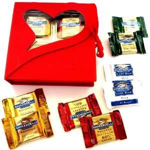 Red Open Heart Window Gift Box Of Premium Specialty Filled Chocolate 