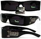   Authentic Wide Square Sunglasses Super Dark Lenses OG Style Black 9093