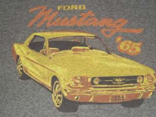 1965 FORD MUSTANG MENS RINGER T SHIRT L LARGE MINTY+  