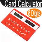New Mini Slim Credit Card Solar Power Pocket Calculator  