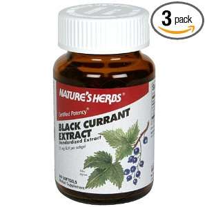 Twinlab Natures Herbs Black Currant Extract 75mg 60 Softgels (Pack of 