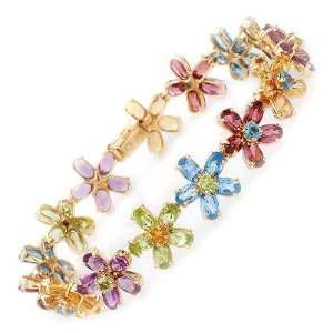  Dazzling Brand New Bracelet With 18.25Ctw Precious Stones 