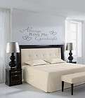 Always Kiss Me and Goodnight Wall Decal Vinyl Sticker Decor white