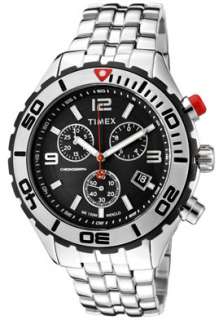 Timex Watch 2M759 Mens SL Series Chronograph Black Dial Stainless 