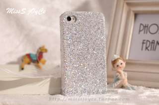   Glitter Sparkle Diamond Hard Back Case+Free Film For iPhone 4 4G 4S
