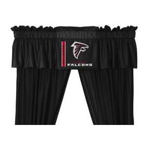 Atlanta Falcons drapes and valance set drapes 82x63  
