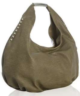 BCBGeneration olive faux leather studded Jade hobo   up to 