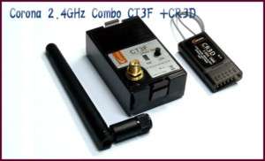 Corona 2.4GHz Radio Control CT3F DSSS FUTABA 3PK HITEC  