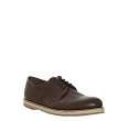 Prada anthracite leather jute trimmed oxfords  