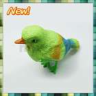 Funny Sound Voice Control Activate Chirping Sing Singing Plastic Bird 