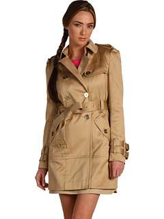 Juicy Couture Solid Sateen Trench Coat    BOTH 