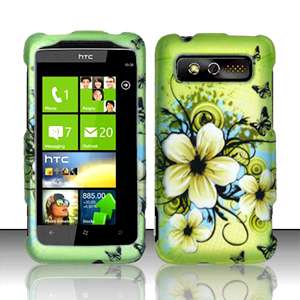 SnapOn Cover Case FOR HTC 7 TROPHY T8686 Hawaii Flower  