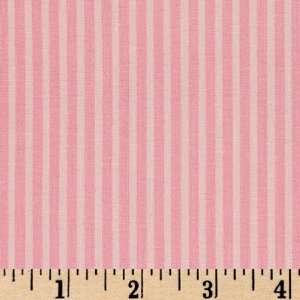  44 Wide Supporting Cast Stripes Pink Fabric By The Yard 