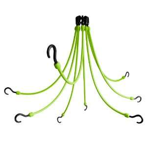  The Perfect Bungee 8 Arm 24 Inch Flex Web, Safety Green 