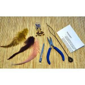 Feather Hair Extension Kit 50 Links and Feathers Beauty