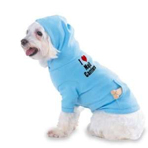 /Heart Mail Carriers Hooded (Hoody) T Shirt with pocket for your Dog 