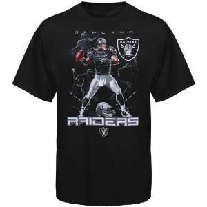  NFL Oakland Raiders Black The Quarterback T shirt Sports 