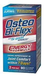  Osteo Bi flex Energy Formula, 80 Easy to Swallow Coated 