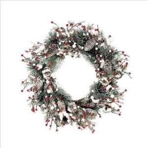  Arteflorum Christmas Snow And Berry Wreath SmallCsbw22 
