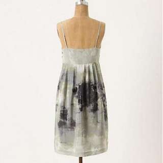 New Anthropologie Charcoal Terrace Dress 6 8 10  