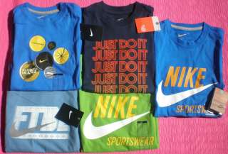 Nike boys Training 100% Cotton Top T Shirt U Pick Size & Color S M L 