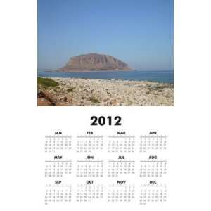  Greece   Peloponnes   Beach 2012 One Page Wall Calendar 